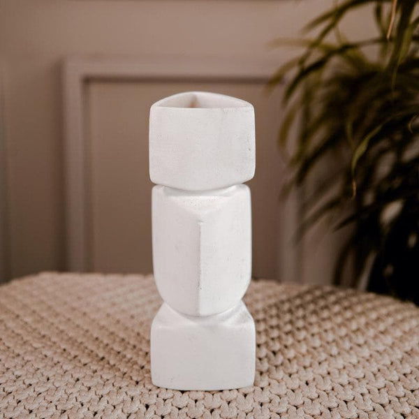 Vase - Rock Stack Vase - White