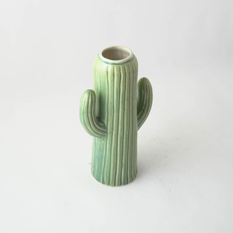 Vase - Rustic Cactus Vase - Green