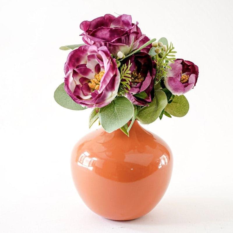 Buy Salera Metal Vase - Orange Vase from Vaaree