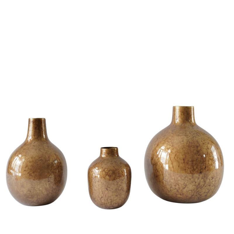 Buy Sephona Metal Vase - Set Of Three Vase from Vaaree