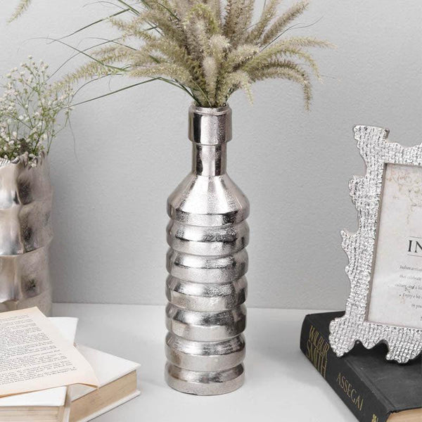 Vase - Silver Bottle Vase