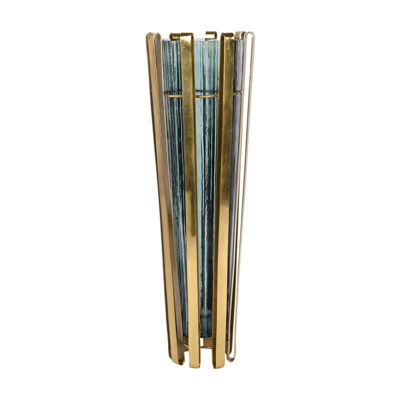 Buy Solange Glass Vase - Green Vase from Vaaree