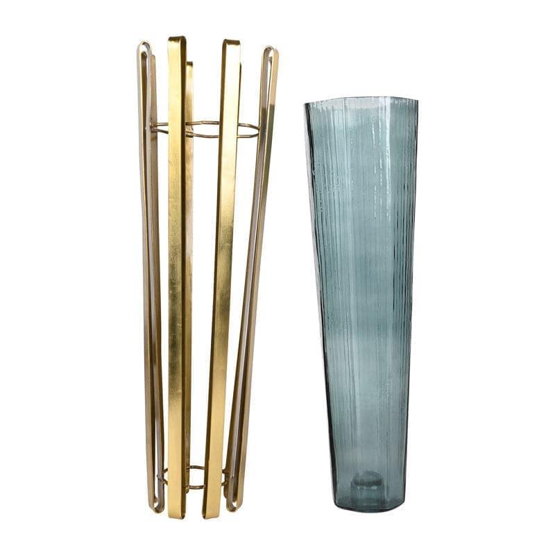 Buy Solange Glass Vase - Green Vase from Vaaree