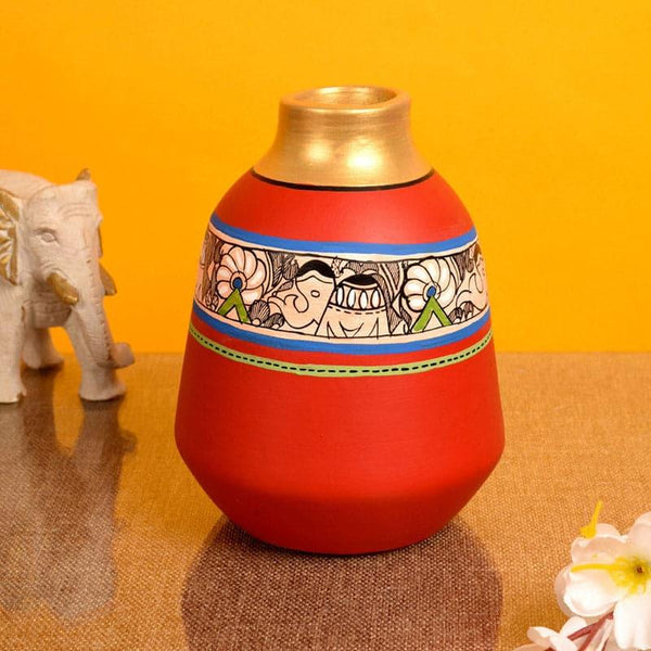 Buy Sperada Tribal Terracotta Vase Vase from Vaaree