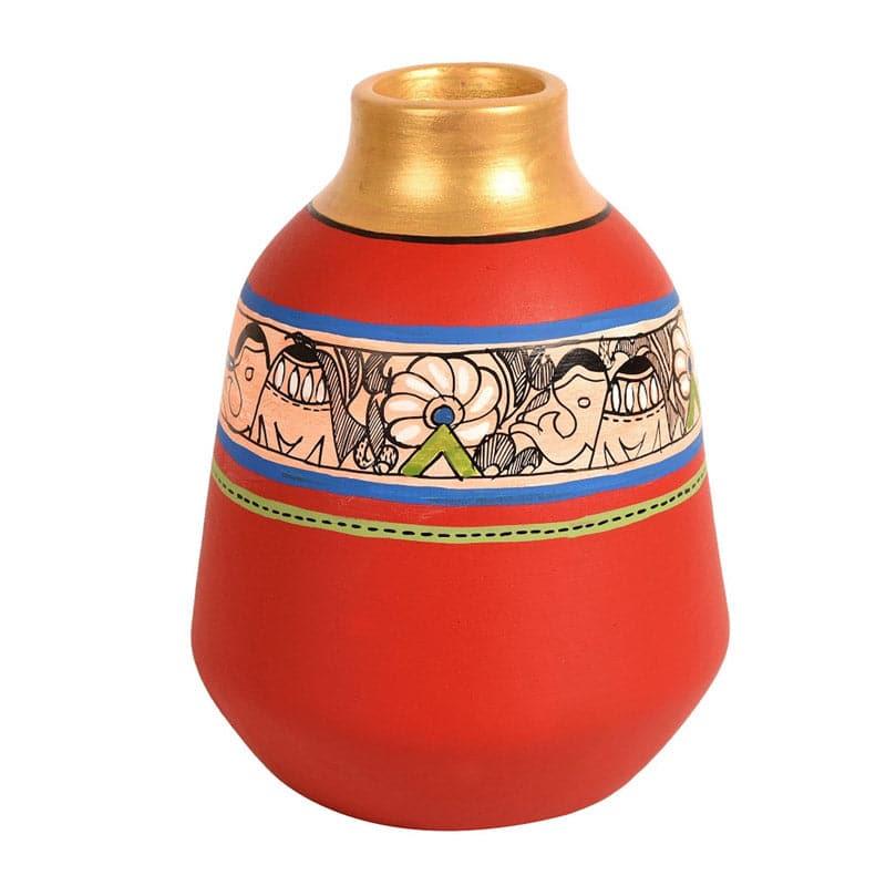 Buy Sperada Tribal Terracotta Vase Vase from Vaaree