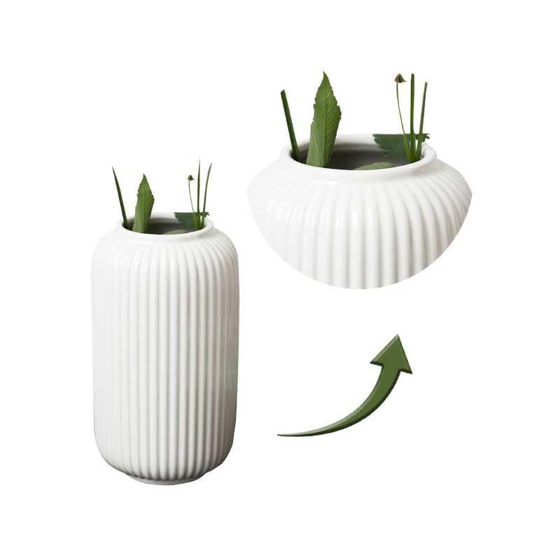 Vase - Spunky Splash Vase - White