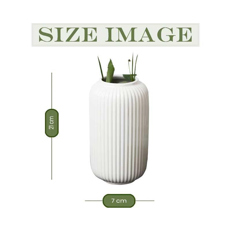 Vase - Spunky Splash Vase - White