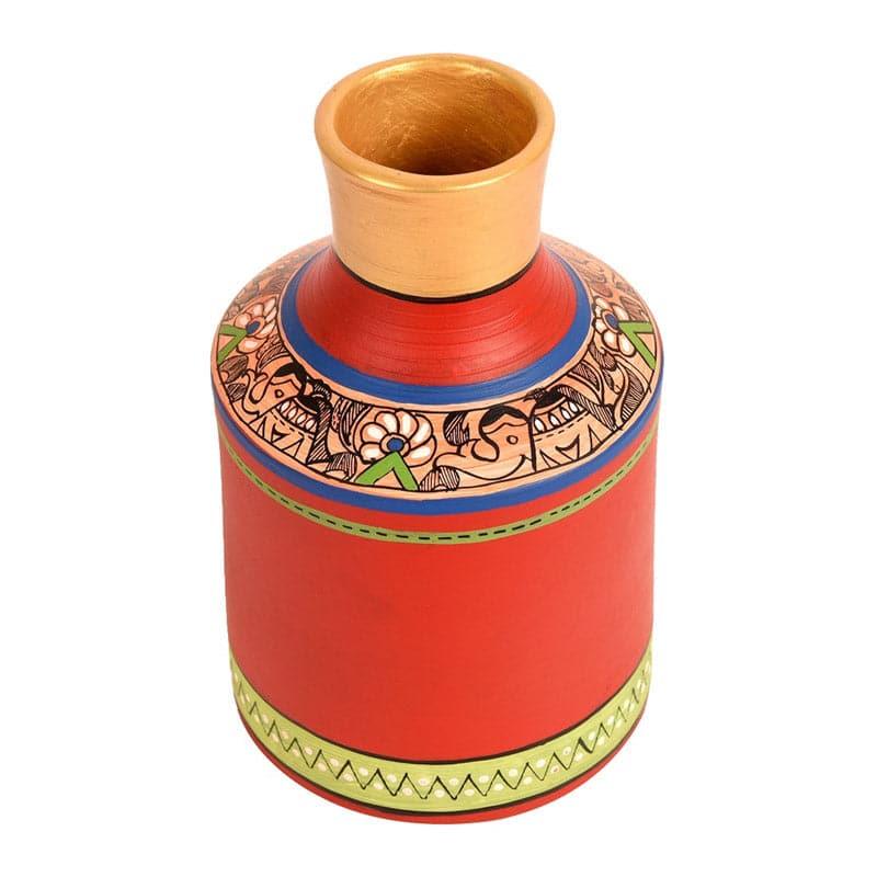 Buy Stapena Tribal Terracotta Vase Vase from Vaaree