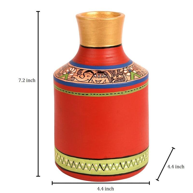 Buy Stapena Tribal Terracotta Vase Vase from Vaaree