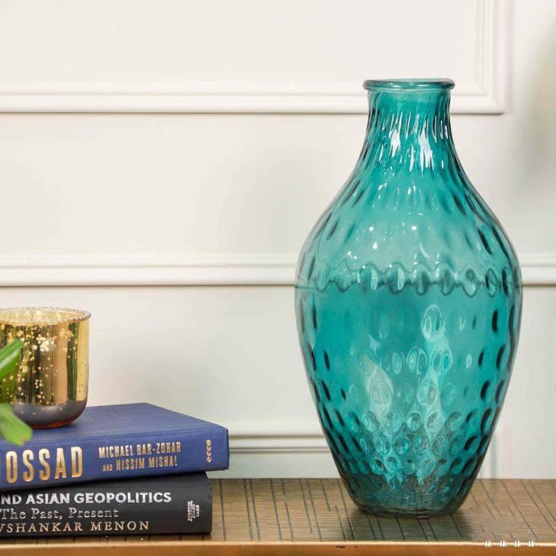 Buy Teal Zerelda Flower Vase Vase from Vaaree