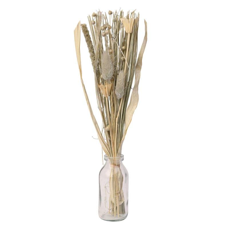 Buy Theola Vase With Dry Flowers - Silver Floor Vase from Vaaree