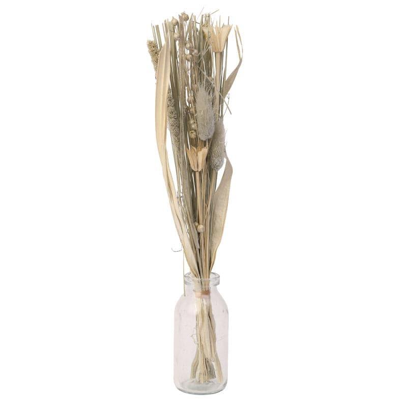 Buy Theola Vase With Dry Flowers - Silver Floor Vase from Vaaree