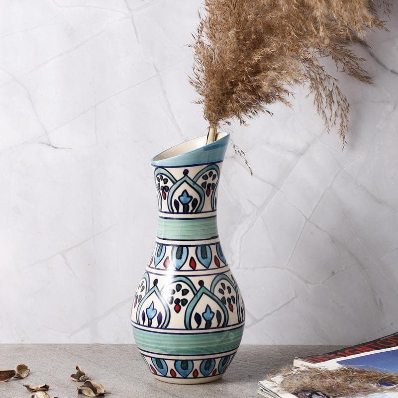 Buy Turkish Lanes Ceramic Vase Vase from Vaaree