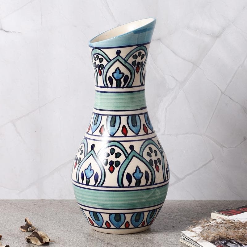 Buy Turkish Lanes Ceramic Vase Vase from Vaaree