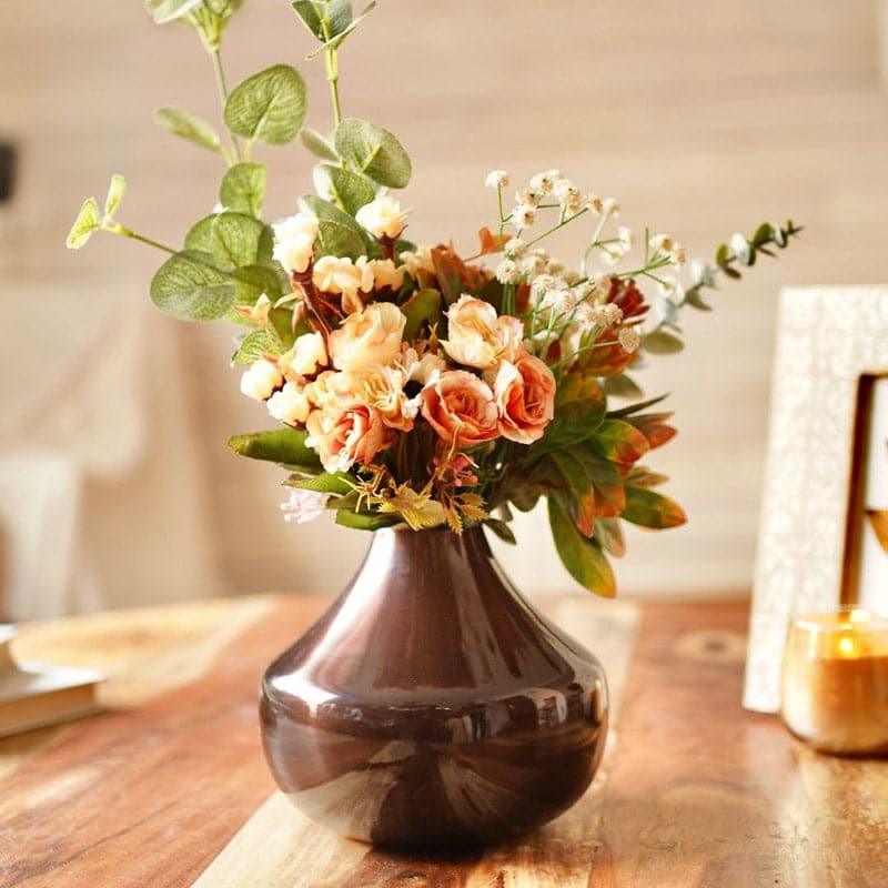 Buy Uleva Metal Vase - Antique Copper Vase from Vaaree