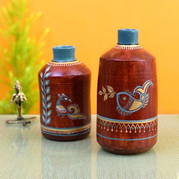 Buy Vritra Tribal Terracotta Vase - Set Of Two Vase from Vaaree