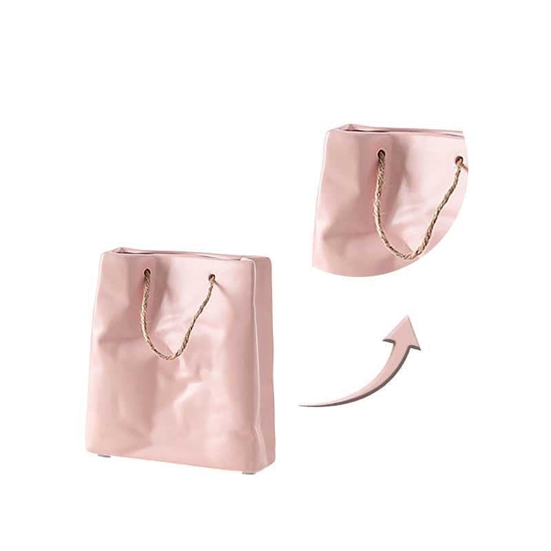 Buy Whimsy Paperbag Vase - Pink Vase from Vaaree