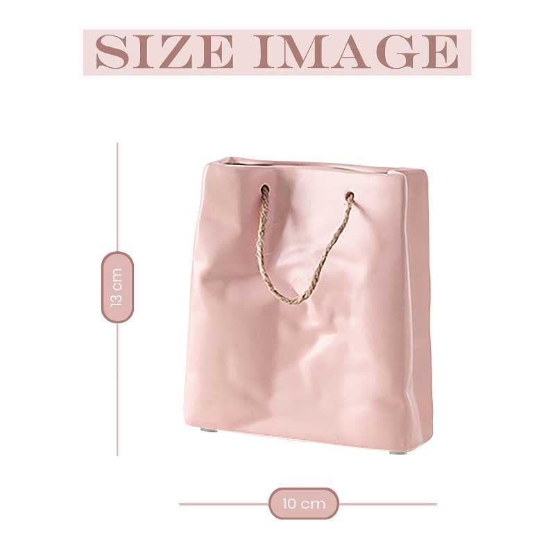 Vase - Whimsy Paperbag Vase - Pink