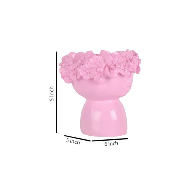 Buy Yukito Pout Vase - Pink Vase from Vaaree