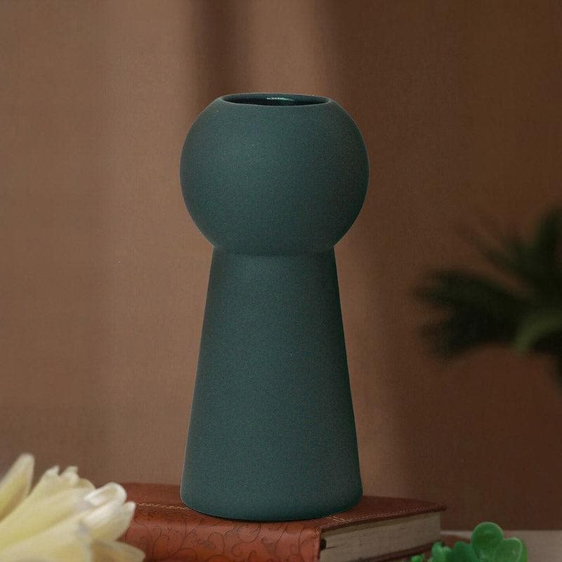 Buy Zircon Ceramic Vase - Green Vase from Vaaree