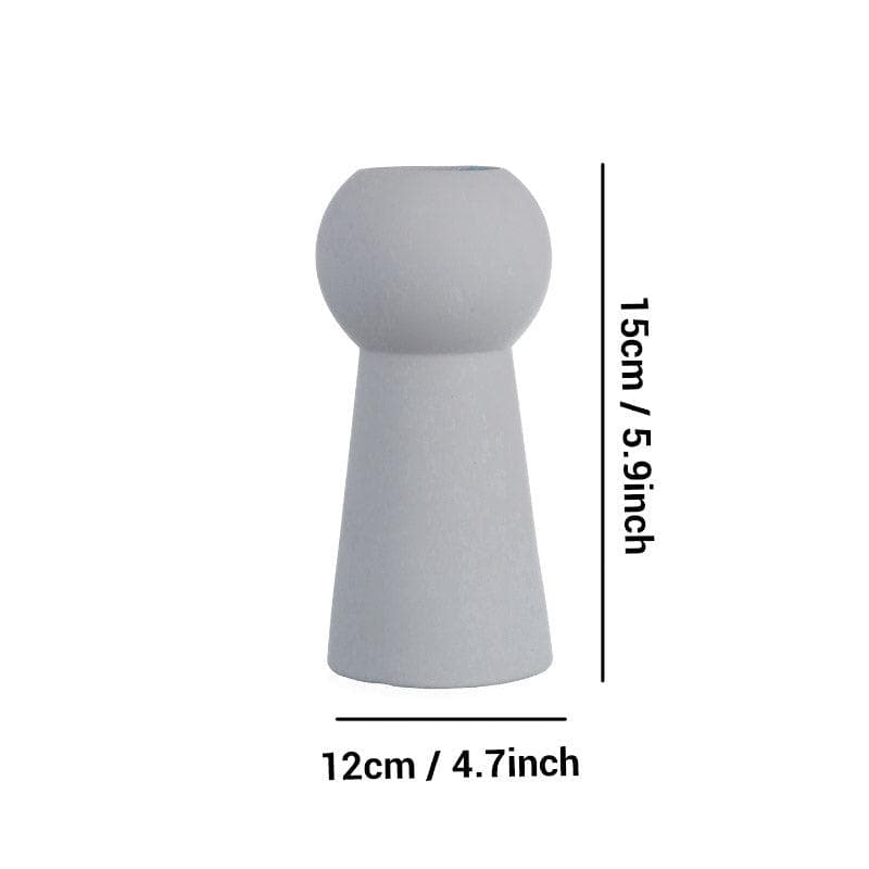 Buy Zircon Ceramic Vase - Grey Vase from Vaaree