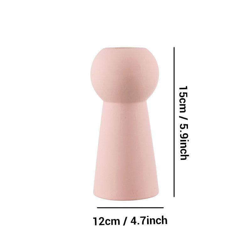 Buy Zircon Ceramic Vase - Pink Vase from Vaaree