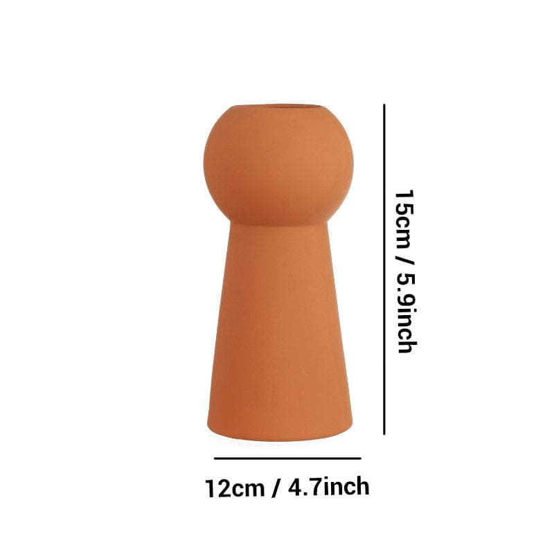 Buy Zircon Ceramic Vase - Rust Vase from Vaaree