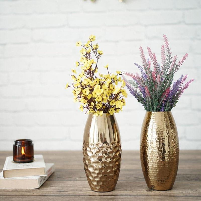 Buy Zoery Metal Vase - Set Of Two Vase from Vaaree