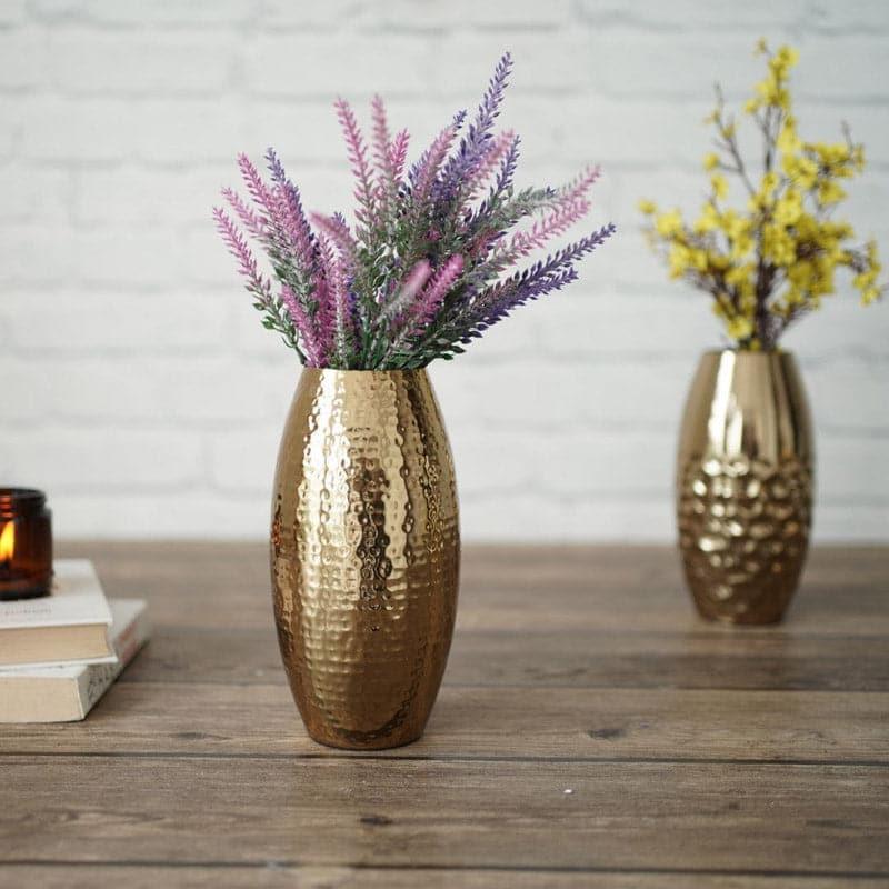 Buy Zoery Metal Vase - Set Of Two Vase from Vaaree