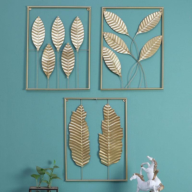 Wall Accents - Cecile Leaf Wall Accent - Set Of Three