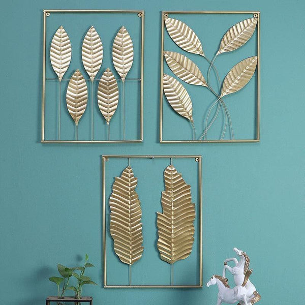 Wall Accents - Cecile Leaf Wall Accent - Set Of Three