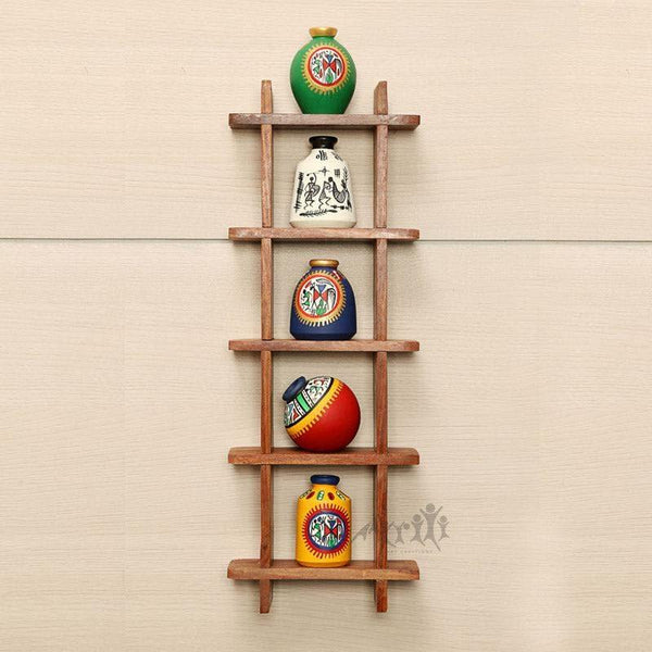 Buy Wall Accents - Cora Wall Shelf With Pot - Set Of Six at Vaaree online