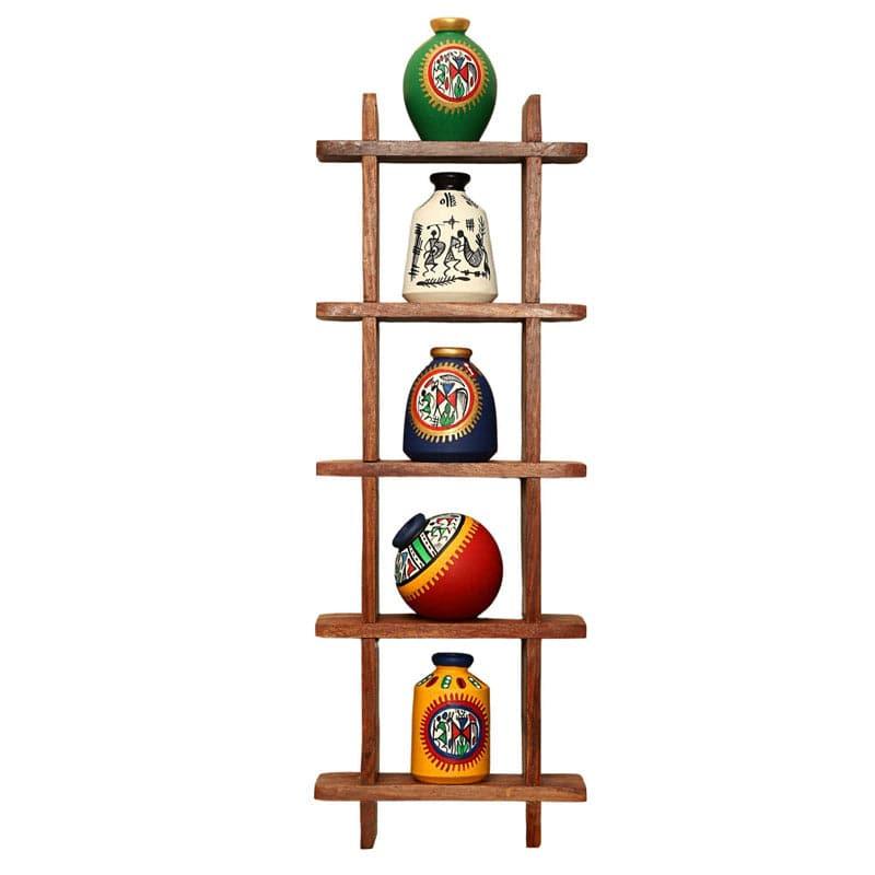 Buy Cora Wall Shelf With Pot - Set Of Six Wall Accents from Vaaree