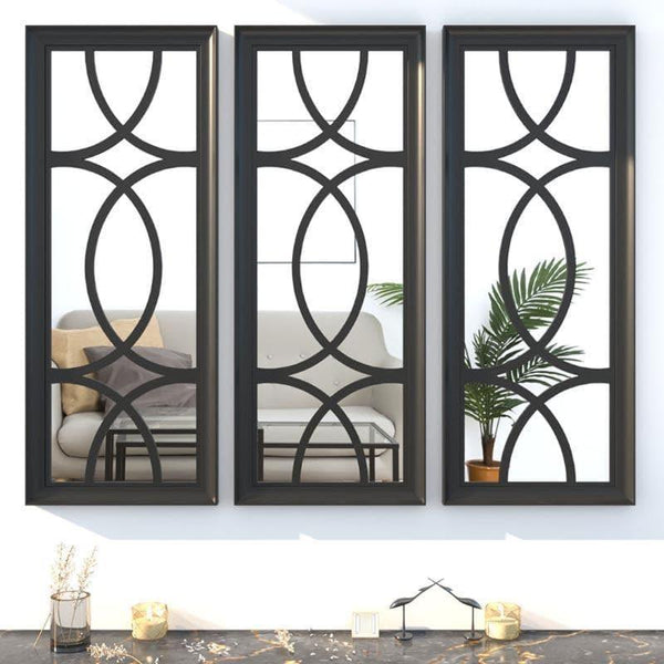 Wall Accents - Escot Decorative Wall Accent (Black) - Set Of Three