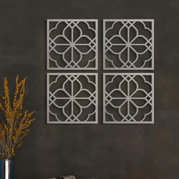 Wall Accents - Florum Wall Decor - Silver