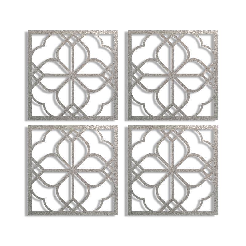 Wall Accents - Florum Wall Decor - Silver