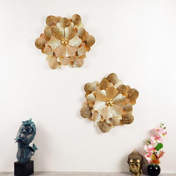 Wall Accents - Flower Forae Wall Accent - Set Of Two