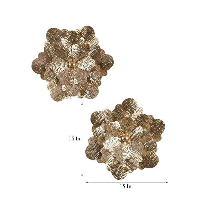 Wall Accents - Flower Forae Wall Accent - Set Of Two