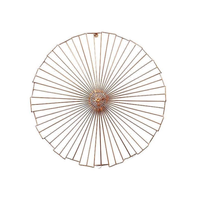 Wall Accents - Flowery Circle Wall Decor - Copper