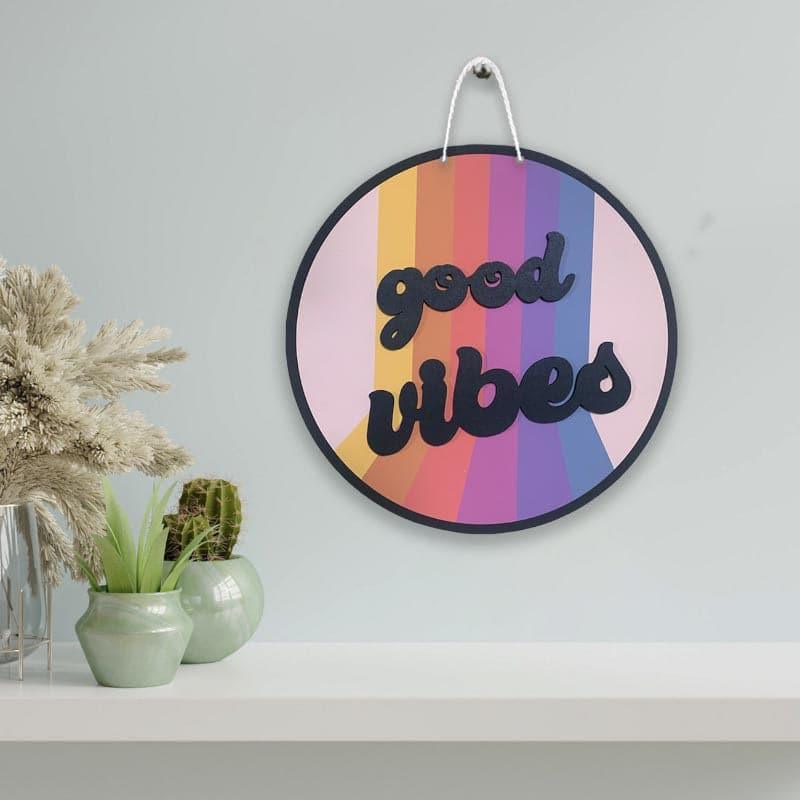 Buy Good Vibes Only Wall Decor - Rainbow Wall Accents from Vaaree