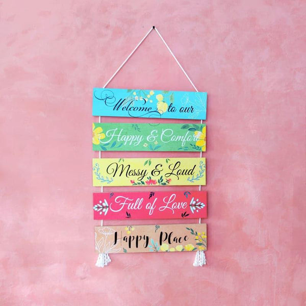 Wall Accents - Happy Abode Wall Hanging