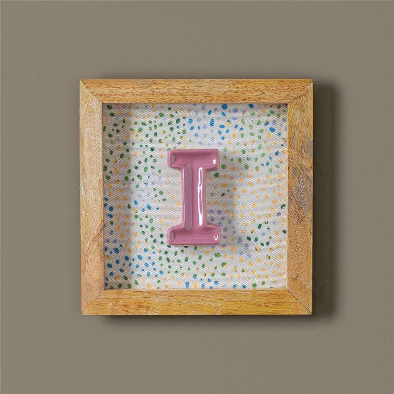 Buy (I) Mini Mottled Mono Wall Hanging - Pink Wall Accents from Vaaree