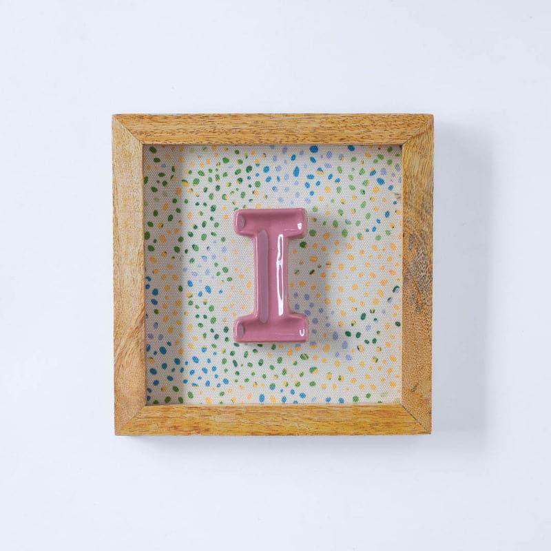 Buy (I) Mini Mottled Mono Wall Hanging - Pink Wall Accents from Vaaree