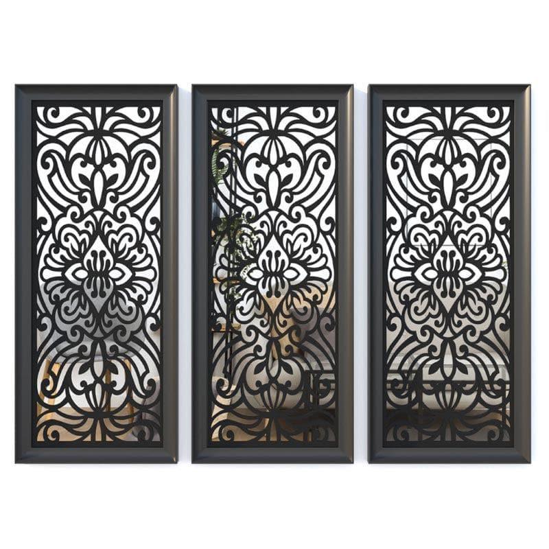 Buy Issena Decorative Wall Accent (Black) - Set Of Three Wall Accents from Vaaree