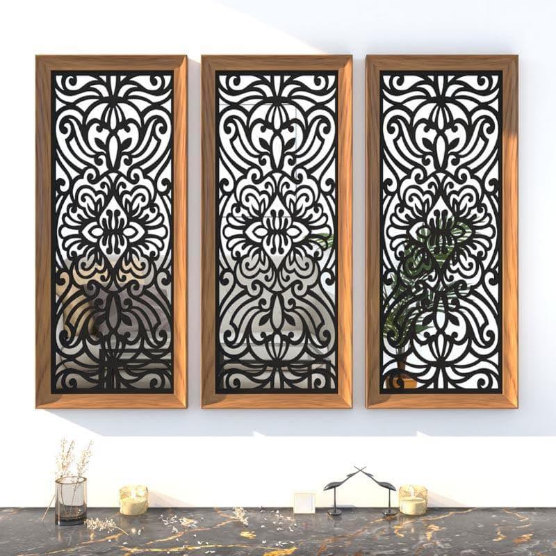 Buy Issena Decorative Wall Accent (Brown) - Set Of Three Wall Accents from Vaaree