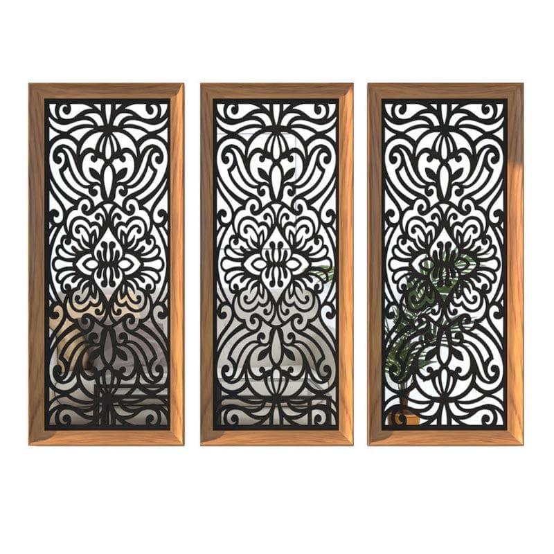 Buy Issena Decorative Wall Accent (Brown) - Set Of Three Wall Accents from Vaaree