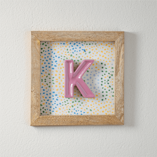 Wall Accents - (K) Mini Mottled Mono Wall Hanging - Pink