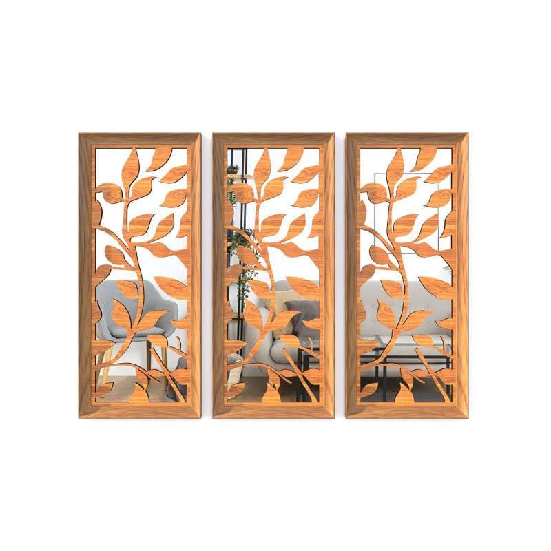 Buy Leafie Decorative Wall Accent (Gold) - Set Of Three Wall Accents from Vaaree