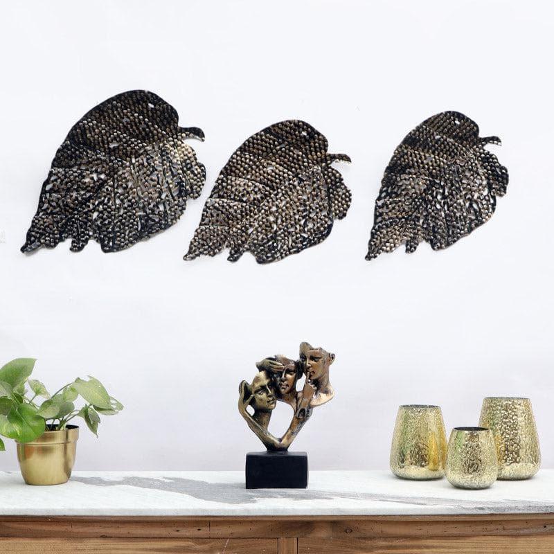 Buy Leafy Lehore Wall Accent - Set Of Three Wall Accents from Vaaree