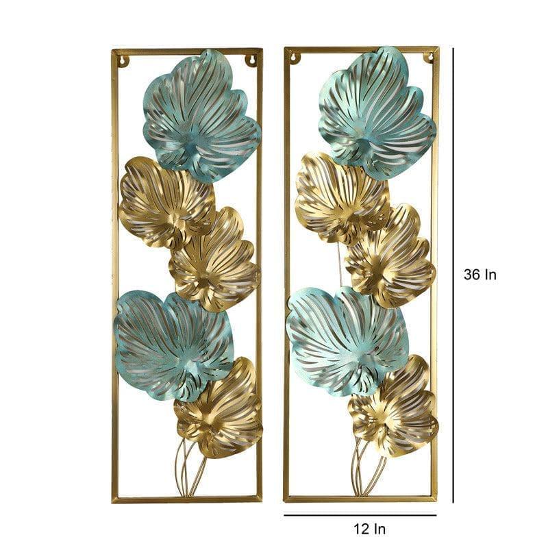 Buy Leafy Loaf Wall Accent - Set Of Two Wall Accents from Vaaree